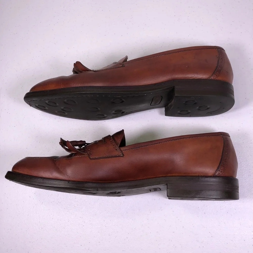 COLE Haan Tassel Kilt Mens Loafer Shoes Leather